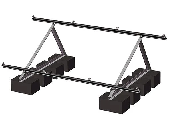 Adjustable Triangle Portrait Mounting Systems For Flat Roof