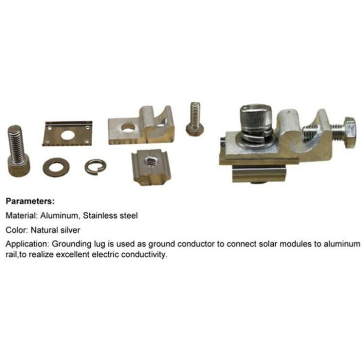 Aluminum Solar PV Grounding Lug Earthing System