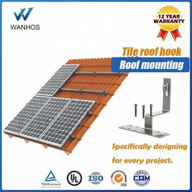 Solar nerjaveče jeklo tile keramični strešni kavelj